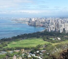 May 2014: Karen’s Hawaii Trip – Day 1 and 2 – Waikiki Beach, Diamond Head and Manoa Falls