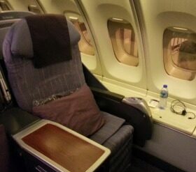 Airline Review: EVA Air – Business Class (Airbus 330-200 with Angled Flat Seats) : Taipei – Hong Kong (BR 867)