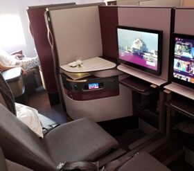 Airline Review: Qatar Airways – Business Class (Boeing 777-300 with Lie Flat Seats) : Johannesburg – Doha (QR 1364)