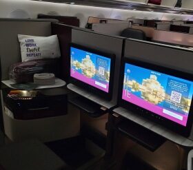 Airline Review: Qatar Airways – Business Class (Airbus 320 with Lie Flat Seats) : Mumbai – Doha (QR 559)