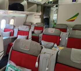 Airline Review: Ethiopian Airlines – Business Class (Boeing 737-800 with Recliner Seats) : Addis Ababa – Mahe (ET 879)