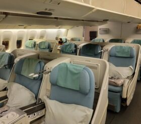 Airline Review: Korean Air – Business Class (Boeing 747-8 with Lie Flat Seats): Seoul – Los Angeles (KE 17)